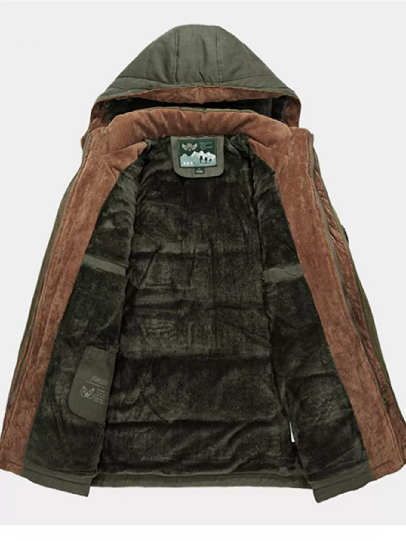 Men's Plus Size Winter Warm Hooded Parka Coat - Luxé Lane