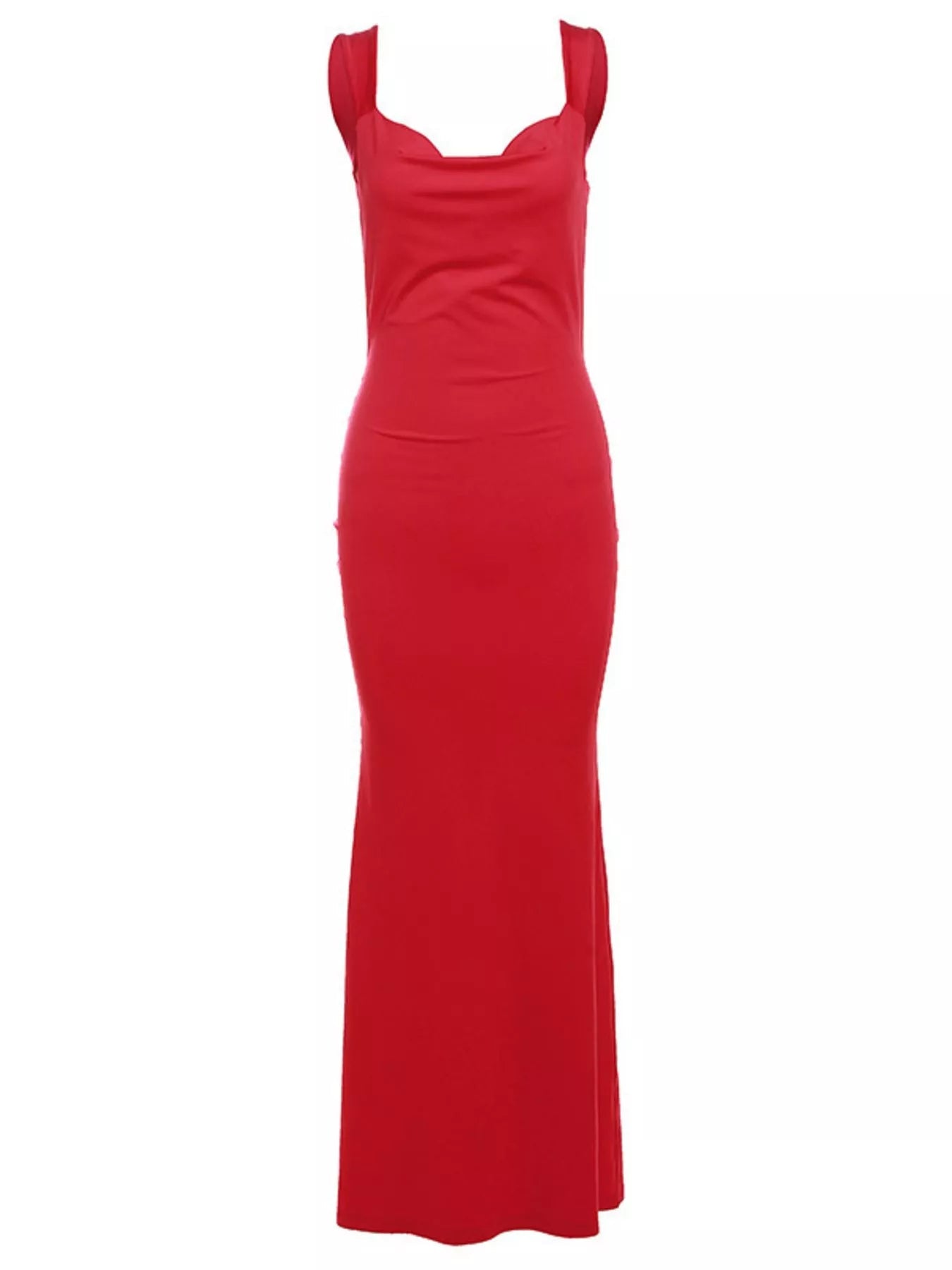 Backless Wide Strap Maxi Dress - Luxe Lane Apparel