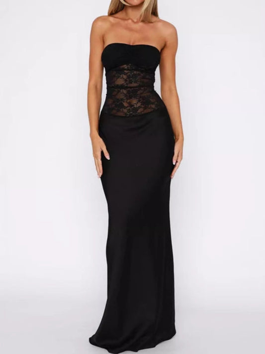 Lace Corset Maxi Dress - Luxé Lane