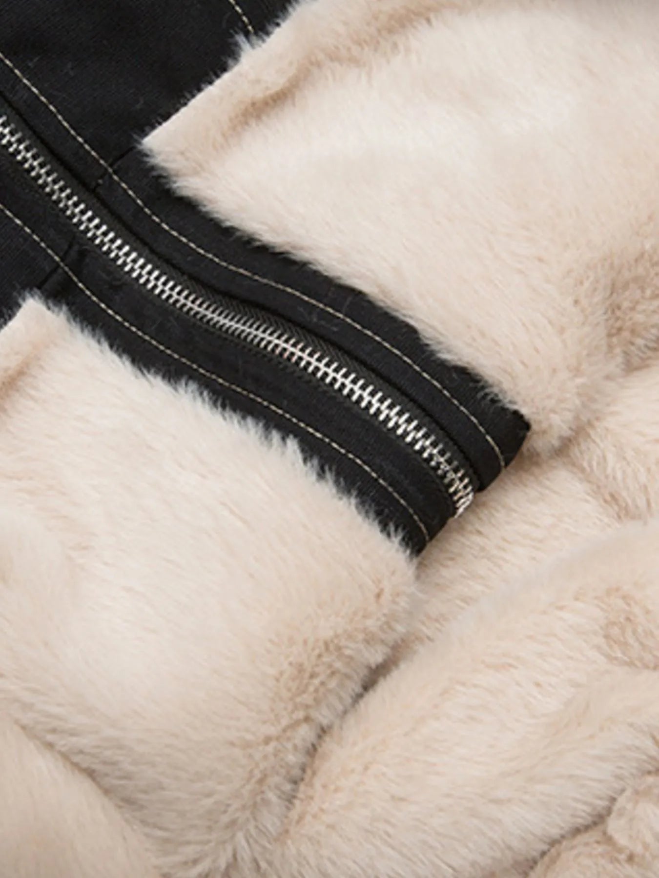 Men's Faux Fur Hooded Zip Up Jacket - Luxé Lane