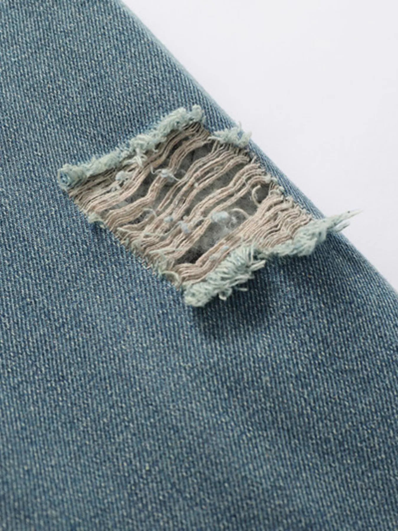 Men's Full Size Faux Fur Collar Denim Jacket Plus Size - Luxé Lane