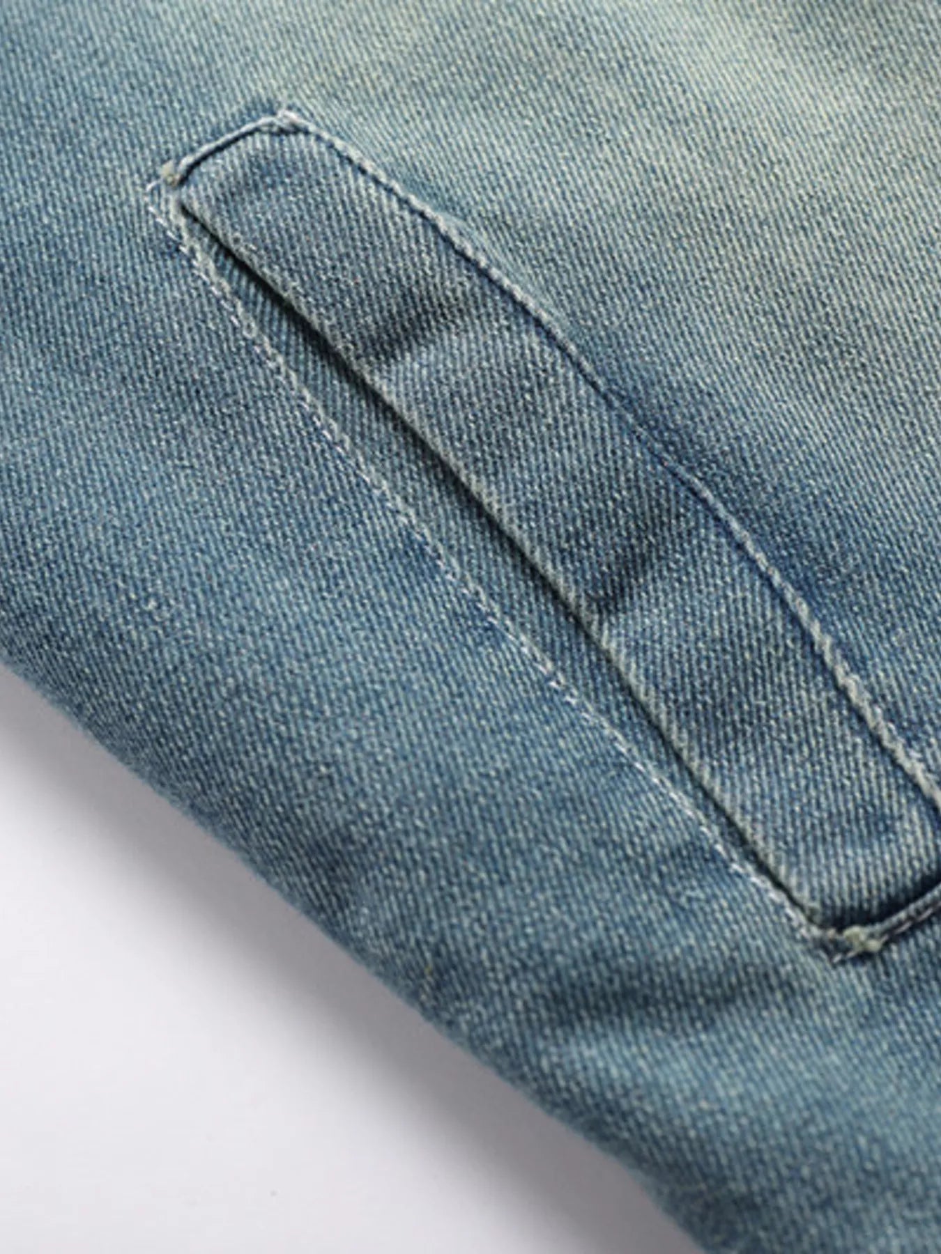 Men's Full Size Faux Fur Collar Denim Jacket Plus Size - Luxé Lane