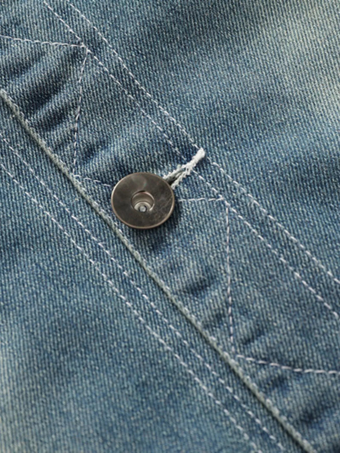 Men's Full Size Faux Fur Collar Denim Jacket Plus Size - Luxé Lane