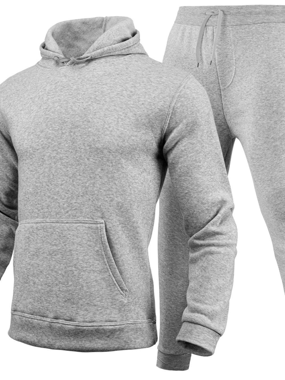 Men's Full Size Long Sleeve Hoodie and Pants Set Plus Size - Luxe Lane Apparel