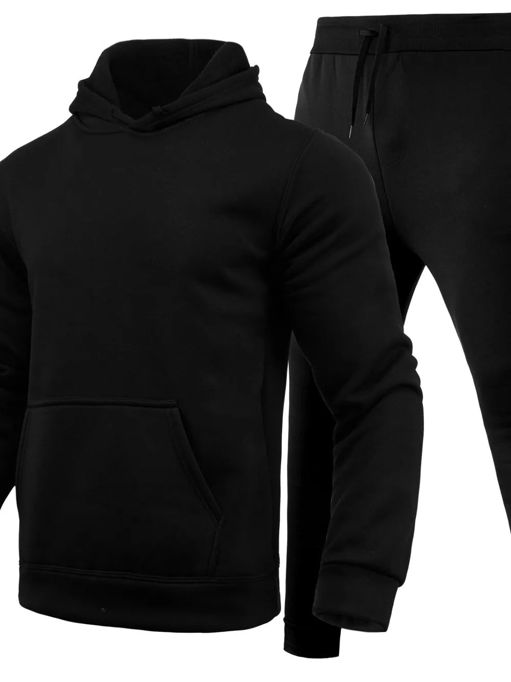 Men's Full Size Long Sleeve Hoodie and Pants Set Plus Size - Luxe Lane Apparel
