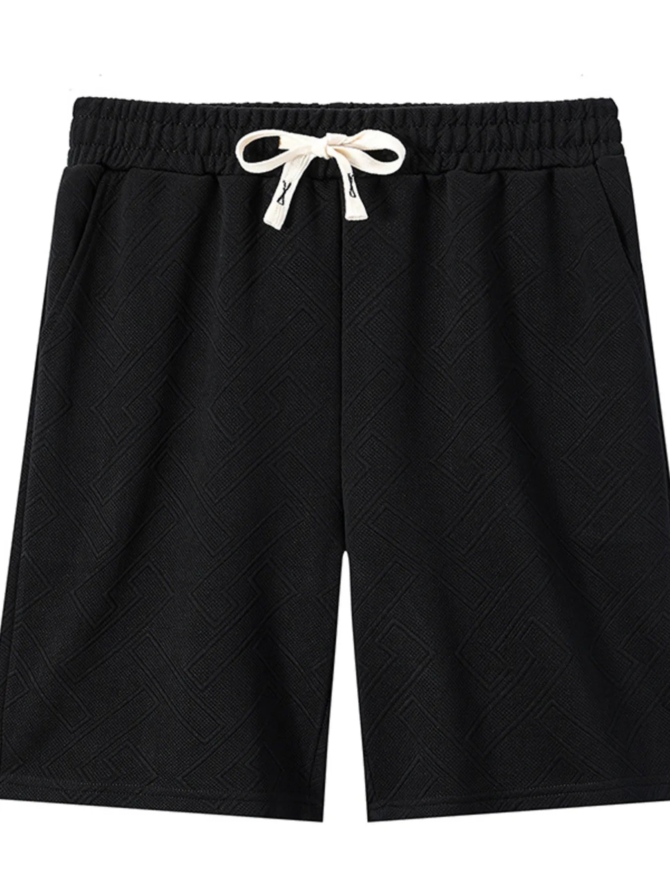 Men's Plus Size Drawstring Shorts with Pockets - Luxe Lane Apparel