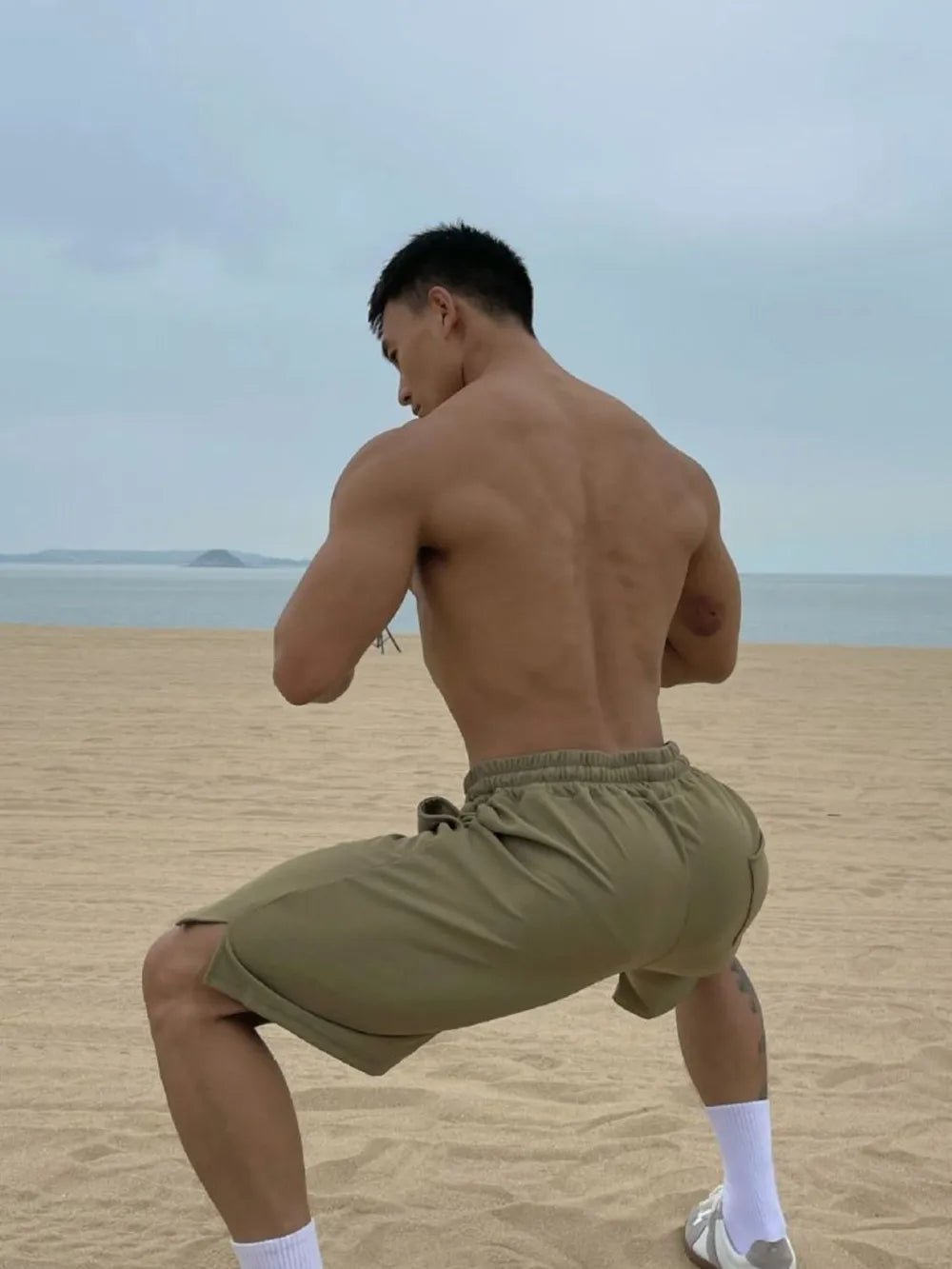 Men's Plus Size Drawstring Shorts with Pockets - Luxe Lane Apparel