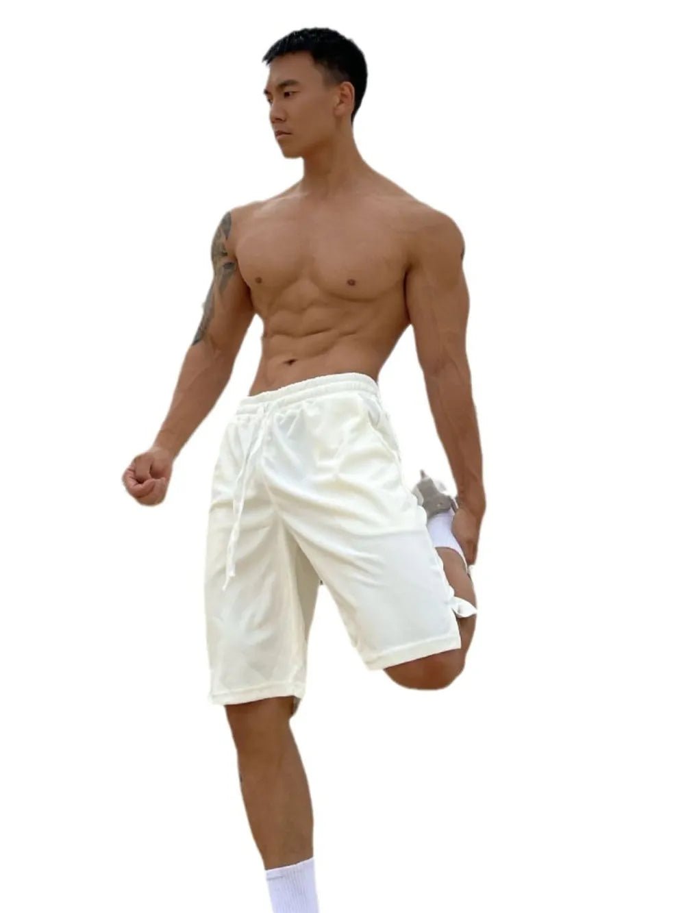 Men's Plus Size Drawstring Shorts with Pockets - Luxe Lane Apparel