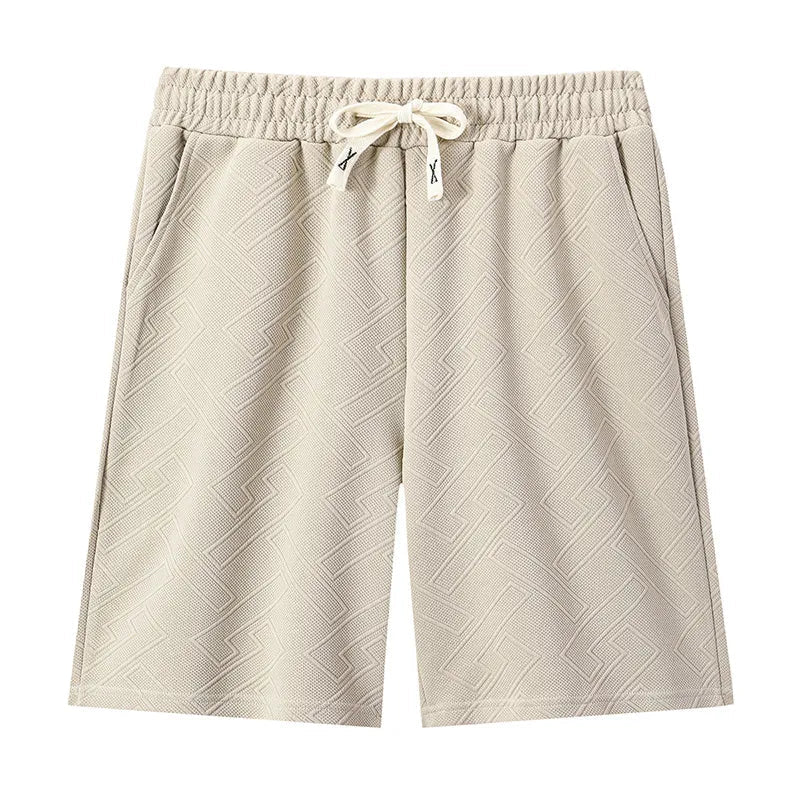 Men's Plus Size Drawstring Shorts with Pockets - Luxe Lane Apparel