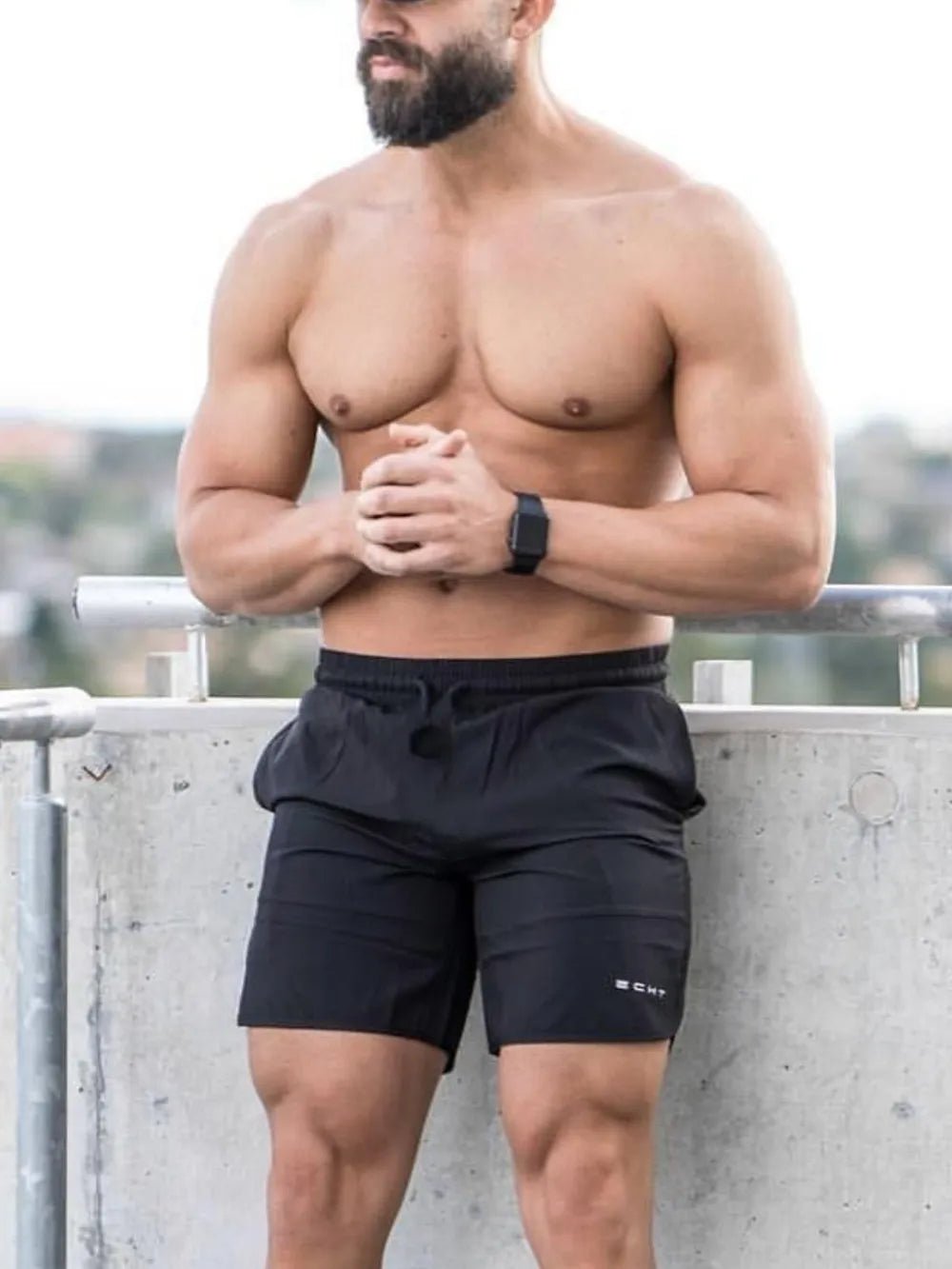 Men's Plus Size Quick - Dry Shorts with Pockets - Luxe Lane Apparel