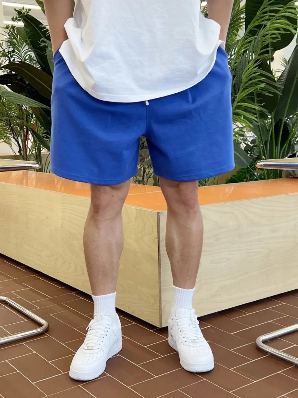 Men's Plus Size Solid Drawstring Shorts - Luxe Lane Apparel