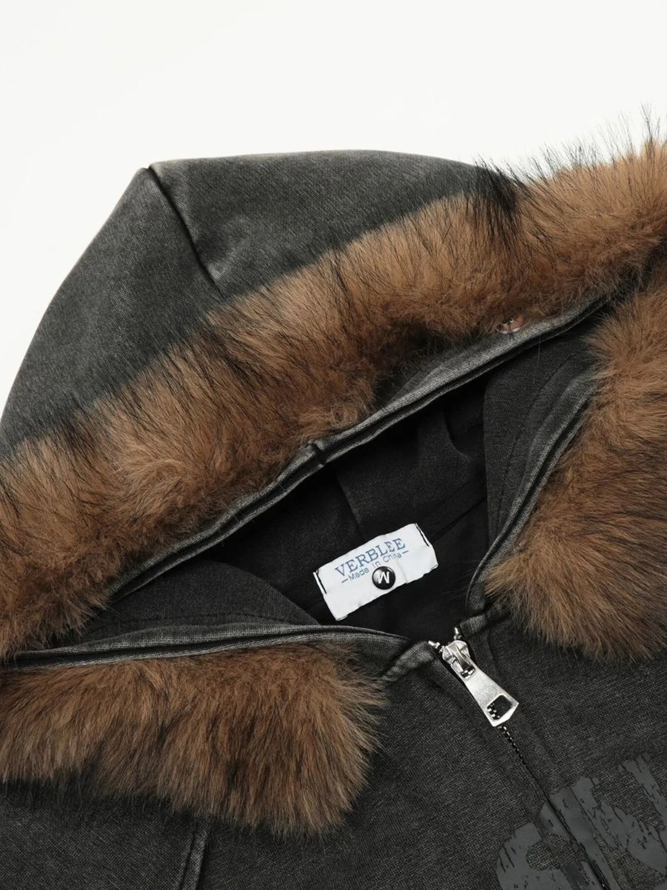 Men's Zip - Up Hoodie with Faux Fur Trim - Luxé Lane