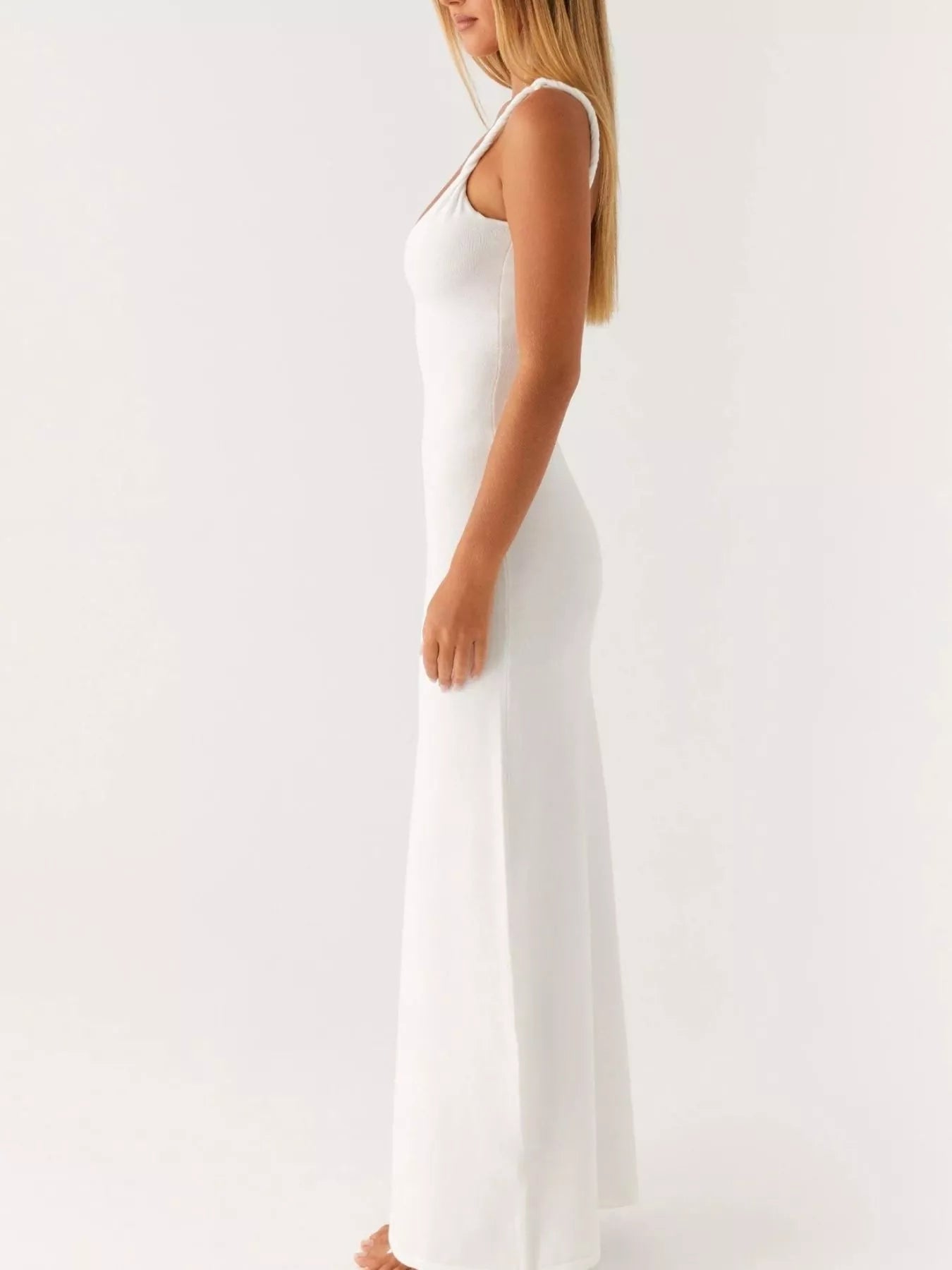 V - Neck Bodycon Maxi Dress - Luxé Lane